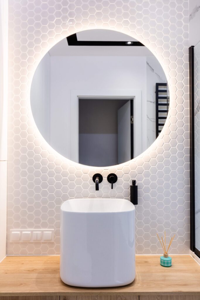 modern small bathroom remodeled interior